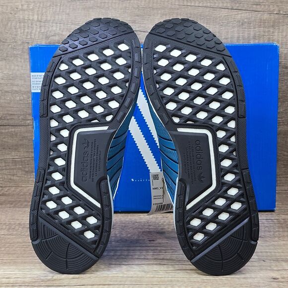 Adidas NMD V3 Men\'s Size 9.5 Teal Black White Sneakers (FZ6498) NEW WITH BOX main image 7